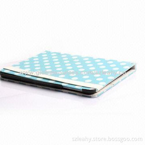 Dots design smart and cute leather case for iPad mini